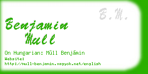 benjamin mull business card
